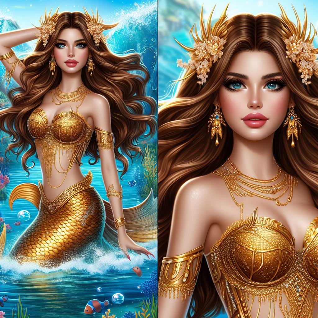 Suikerscrub Golden Mermaid